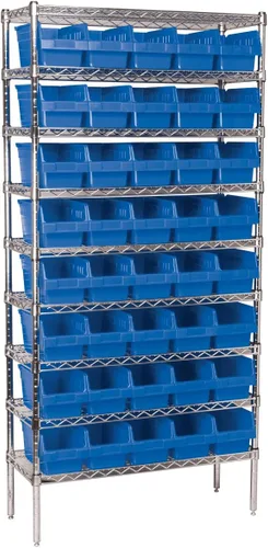 Miniatura 4 de Akro-Mils 30090 ShelfMax - Caja de almacenamiento de plástico, (12 x 6 x 6 pulgadas), azul, (paquete de 10)
