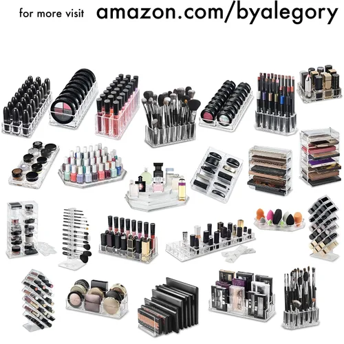 Miniatura 7 de Organizador de acrílico para esponjas de maquillaje y espacio de secado, con 9 compartimentos, sirve para todas las marcas, de byAlegory