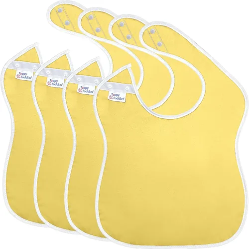 Miniatura 10 de Baberos grandes impermeables Colección Pastel - 4pk, 12pk, 48pk