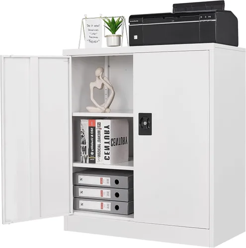 Miniatura 30 de Letaya Armarios de almacenamiento de metal para garaje con puerta con cerradura y estantes ajustables, gabinetes de herramientas de acero