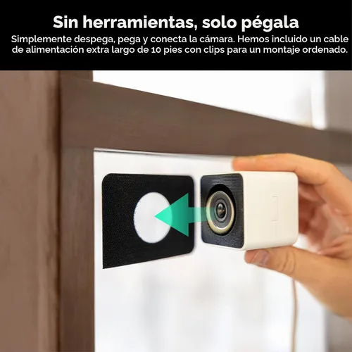 Miniatura 3 de Wyze Cámara de ventana, cámara de seguridad WiFi HD para interiores, visión nocturna a color mejorada, antirreflejo, detección de movimiento