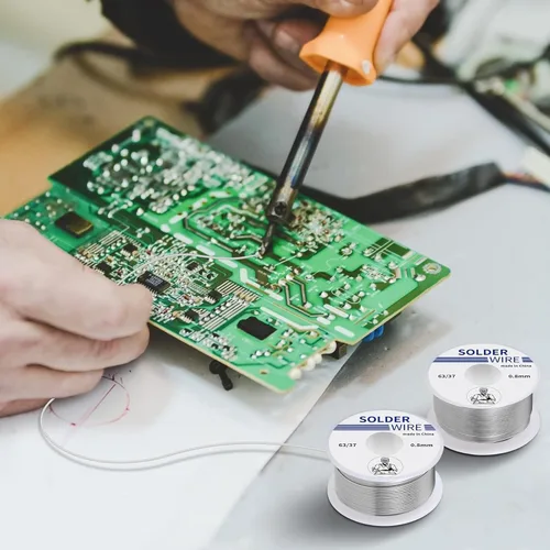 Miniatura 4 de GoYonder Alambre de soldadura 63-37 Estaño plomo núcleo de resina Kit de soldadura eléctrica de bajo punto de fusión para soldadura y conexión