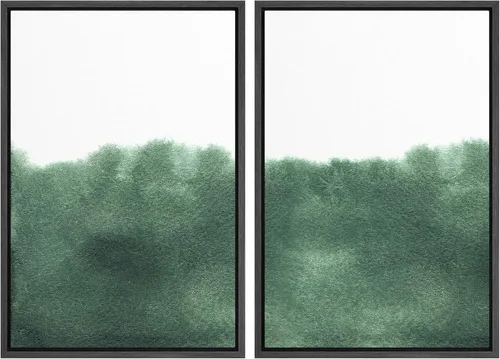Miniatura 170 de SIGNWIN Lienzo enmarcado para pared, ilustraciones abstractas texturizadas en tonos beige terrosos, arte moderno, decorativo, contemporáneo