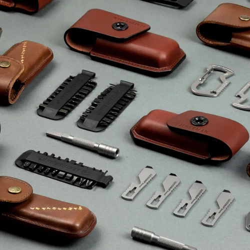 Miniatura 8 de LEATHERMAN, accesorio adicional para herramientas múltiples, extensor de desarmador de brocas, plateado