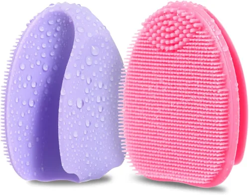 Miniatura 12 de Limpiador facial de silicona suave, limpiador corporal para limpieza profunda, exfoliación, 2 cepillos corporales de silicona para mujeres