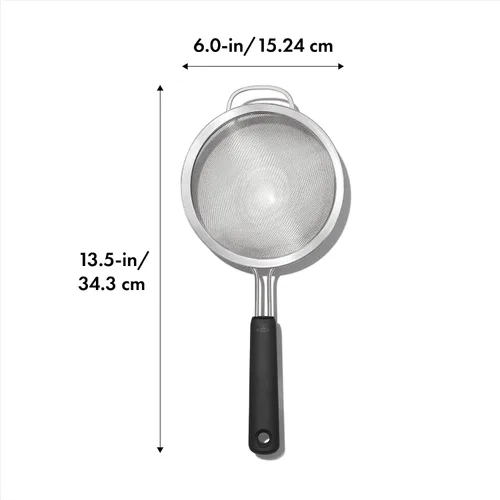 Miniatura 2 de Oxo colador de acero inoxidable, de varilla doble, 6 - pulgadas, Multicolor
