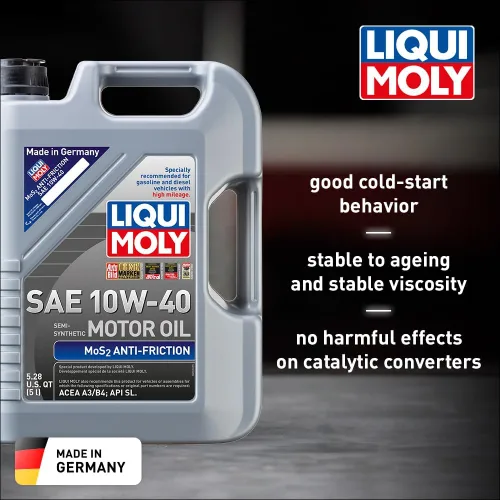 Miniatura 2 de Liqui Moly, aceite para motor MoS2, antifricción 10W-40