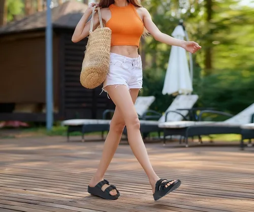 Miniatura 2 de ONCAI Womens Recovery Sandals with Arch Support Plantar Fasciitis Orthotic Adjustable Buckle Open Toe Thick Cushion Outdoor Girls Sport Slides
