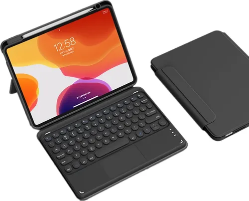 Miniatura 19 de Funda con teclado para iPad mini6 con panel táctil horizontal o vertical, magnética, desmontable, teclado BT transparente para iPad Mini 6ª Azul