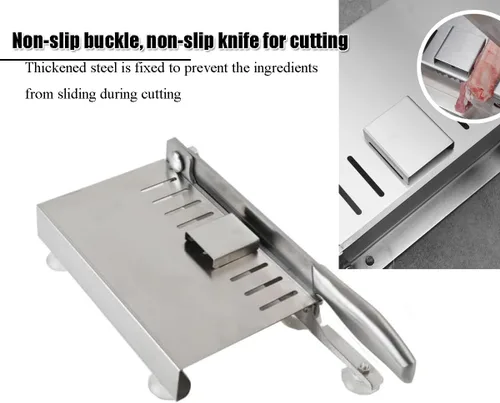 Miniatura 2 de Cortador de carne manual Biltong Slicer Rib pollo máquina de corte de la medicina china carne seca rebanadora inoxidable astilla