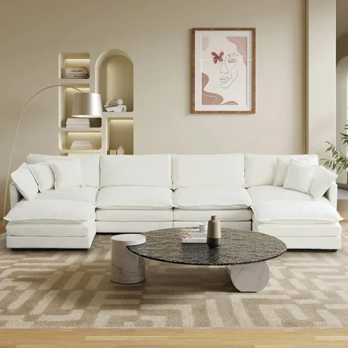 Miniatura 76 de SoarFlash Sofá modula, de felpilla, posición de en medio, beige