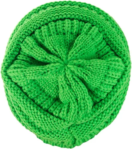 Miniatura 178 de C.C Trendy Warm Chunky Soft Stretch Cable Knit Beanie