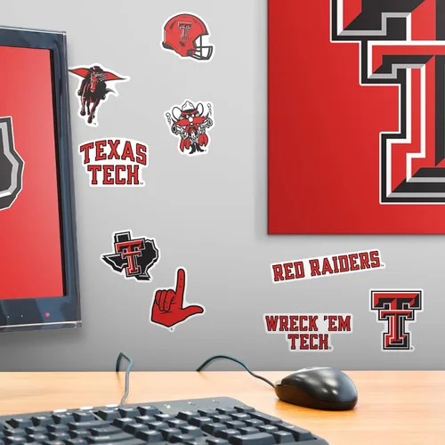 Miniatura 6 de Texas TECH University - Paquete variado de 50 calcomanías de vinilo grandes de lujo para laptop, botella de agua, álbumes de recortes, tableta