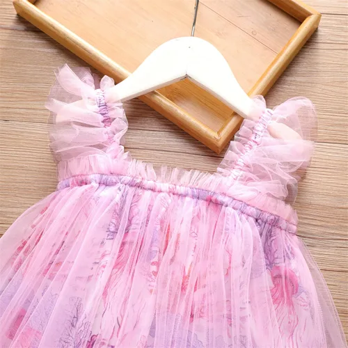 Miniatura 3 de PATPAT Vestido tutú para niña pequeña, vestidos florales de malla