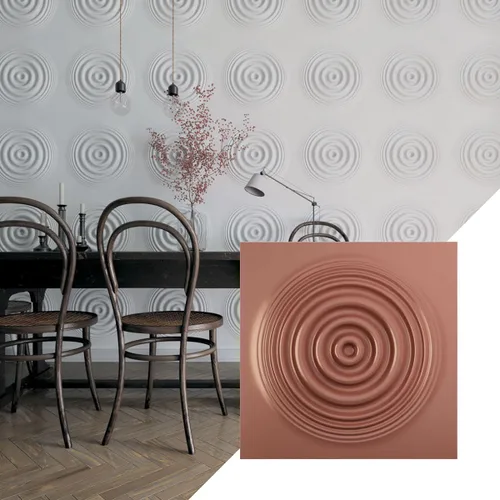 Miniatura 9 de Ekena Millwork 19 5/8 pulgadas de ancho x 19 5/8 pulgadas de alto, Shallow EnduraWall Panel decorativo de pared 3D, carbón