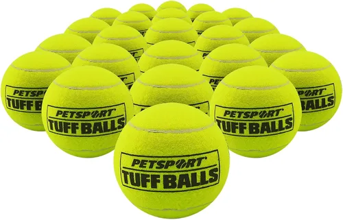 Miniatura 8 de PetSport Giant Tuff Ball - Pelotas de tenis gigantes para perros, ideales para aburrimiento y masticadores agresivos, pelotas de tenis para perros