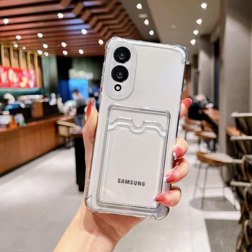 Miniatura 63 de Tuokiou Funda para Samsung Galaxy A14 5G, Fundas Protectoras Transparentes con Ranura para Tarjetas, Funda Cartera de TPU Suave Ajustada Resistente