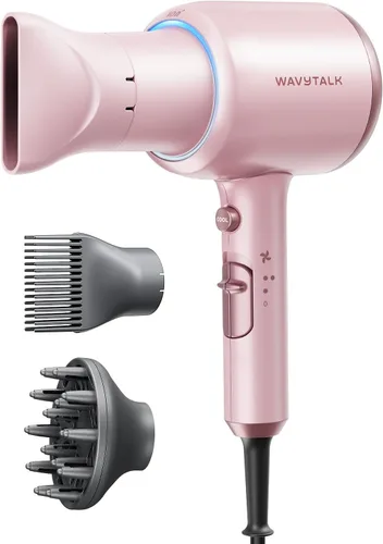 Miniatura 13 de Secador de pelo Wavytalk con difusor, secador iónico soplado para cabello rizado con peine, secador de 1875 W de secado rápido con tecnología