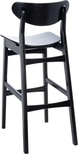 Miniatura 7 de SAFAVIEH Home Collection Thaxton Mid-Century Farmhouse - Juego de 2 taburetes de bar (30 pulgadas), color negro