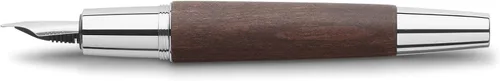 Miniatura 4 de Faber-Castell e-motion Pluma estilográfica, Madera y Cromo Marrón Oscuro - Extra Fina Madera de pera marrón oscuro