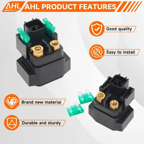 Miniatura 3 de AHL Relé solenoide de arranque para Suzuki LT-Z250 LTZ250 Quadsport 2004-2009 ATV / LTF250 LT-F250 Quad Runner Ozark 2003-2009 ATV