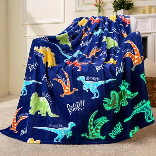 Joiedomi Manta que brilla en la oscuridad, juguetes de dinosaurio para niños de 3 a 5 años, regalos de dinosaurios, juguetes para edades de 2, 3, 4,