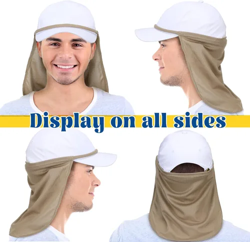 Miniatura 4 de 24 piezas de protección solar para el cuello, cortinas para el cuello, protector de cuello para la cara del sol, cubierta para el cuello