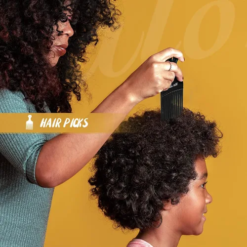 Miniatura 5 de Juego de peines profesionales SalonSilk para cabello natural rizado negro para damas