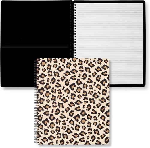 Miniatura 13 de Steel Mill & Co - Cuaderno de espiral grande con rayas universitarias, 11" x 9.5", tapa dura y 160 páginas forradas, diseño floral rosa