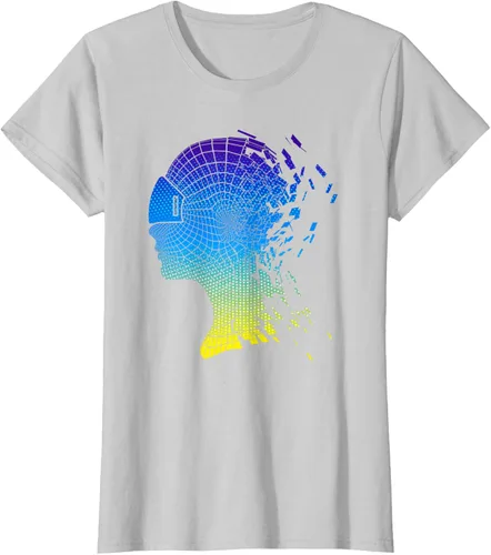 Miniatura 23 de Camiseta con diseño de auriculares de realidad virtual de VR Fans, Negro, S