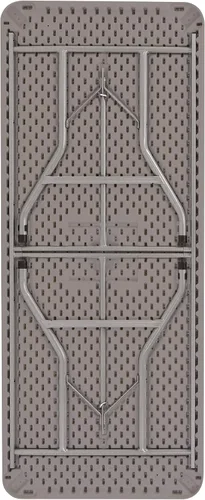 Miniatura 6 de OEF Furnishings OEFBT Series Mesa plegable rectangular de grado comercial, diseño de resina moldeada por soplado de alta resistencia con marco
