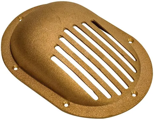 Colador de casco estilo concha de almeja de bronce f/Hasta 1-1/2" a través del casco