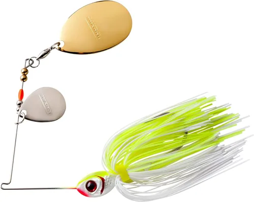 Miniatura 12 de Booyah Colorado Blade Spinner-Bait Bass Señuelo de pesca Blanco nieve