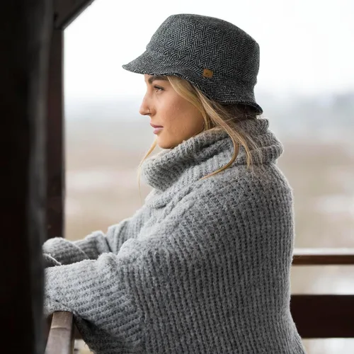 Miniatura 5 de Sterkowski Glen Sombrero de viaje Sombrero de pescador de tweed Harris para hombres y mujeres Sombrero de pesca cálido y elegante