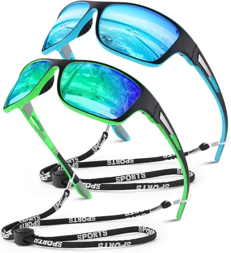 Miniatura 28 de WEAROYO - Gafas de sol polarizadas deportivas para hombres y mujeres, gafas de pesca y conducción rectangulares, protección UV400 Marco C