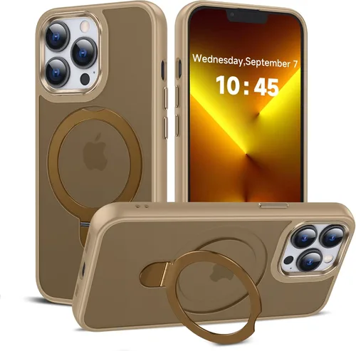 Miniatura 29 de LeYi para iPhone-13 Funda/iPhone-14 Fundas: con soporte para MagSafe i Phone 13Funda con anillo magnético iPhone14 iPhone13 Cubierta Funda para Negro