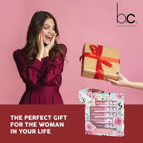 Miniatura 5 de Beauty Concepts - Colección de brillo de labios – Juego de maquillaje de labios brillante para un acabado radiante, colección floral
