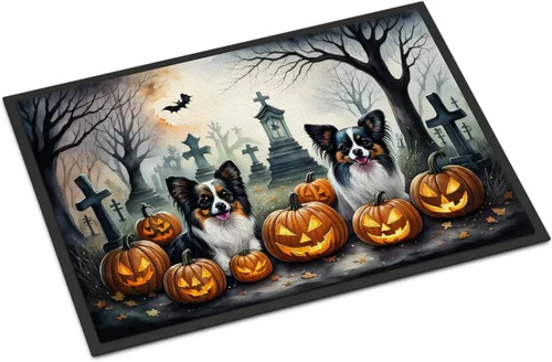Miniatura 31 de Caroline's Treasures DAC2011MAT - Felpudo de Halloween espeluznante con diseño de Beagle, de 18 x 27 pulgadas, para interiores y exteriores