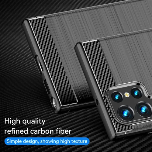 Miniatura 3 de Funda para teléfono Samsung Galaxy S22 Ultra, funda Samsung S22 Ultra, absorción de impactos, flexible, TPU de goma, adecuada para Samsung Galaxy