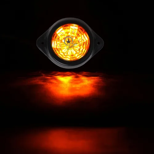 Miniatura 4 de Paquete de 10 luces LED para semirremolques para semirremolques, 12 V, impermeable, luces de pollo ámbar para semircamiones, carga carga, luces