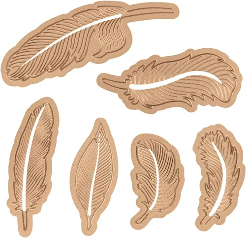 Miniatura 3 de Spellbinders S4-428 Shapeabilities Plumas Grabadas/Obleas Delgadas Troqueles