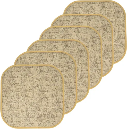 Miniatura 89 de Sweet Home Collection Cojines de espuma viscoelástica para silla, antideslizantes, diseño de panal de abeja, 16 x 16 pulgadas, paquete de 2