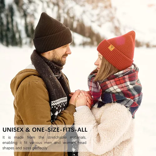 Miniatura 5 de VIPPER Gorro de punto con diseño de calavera para hombre, gorro cálido para hombre y mujer