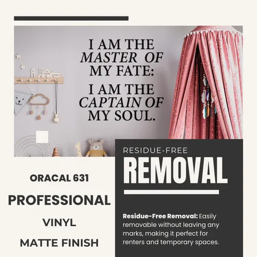 Miniatura 4 de My Vinyl Story - I Am The Master of My Fate - Inspirational Motivational Wall Decal Sticker Quote Vinyl Art Decor for Home Office Classroom Positive