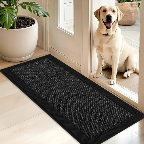 Miniatura 55 de BEQHAUSE Tapete para puerta interior de 20 x 32 pulgadas, tapete antideslizante para entrada, lavable, resistente a la suciedad, tapete