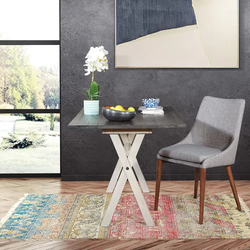 Miniatura 2 de OSP Home Furnishings Kristen - Escritorio extensible abatible para mesa de comedor, acabado carbón