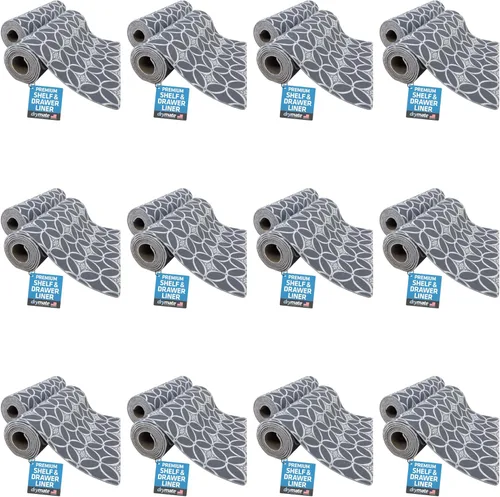 Miniatura 25 de Drymate Forro Premium de lujo para estantes y cajones, tela acolchada gruesa, no adhesiva, absorbente, impermeable, antideslizante, forros