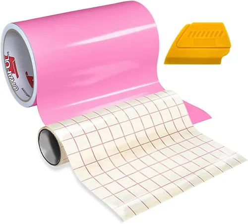 Miniatura 5 de ORACAL 651 Vinilo adhesivo de alto brillo para manualidades, rollo de 15 x 1 pie con rollo de papel de transferencia de 12 x 24 pulgadas y escobilla