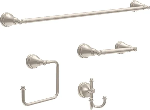 Miniatura 3 de Delta Mylan MYN18-DN - Toallero extensor de 18 pulgadas con 6 pulgadas para baño, níquel cepillado, extensible, de 18-24 pulgadas, toallero