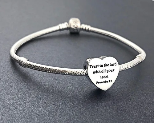 Miniatura 5 de MUERDOU Dije de corazón, pulsera cristiana con versículo bíblico para oración, fe, religiosa, regalos para mujeres